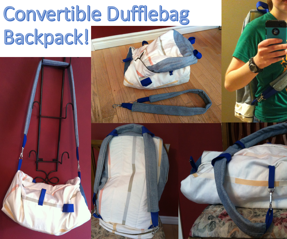 How to Make a BackpackDufflebag Convertible 7 Steps Instructables