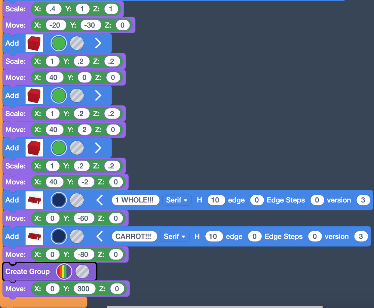 Learning Fractions With Tinkercad Code Blocks : 4 Steps - Instructables