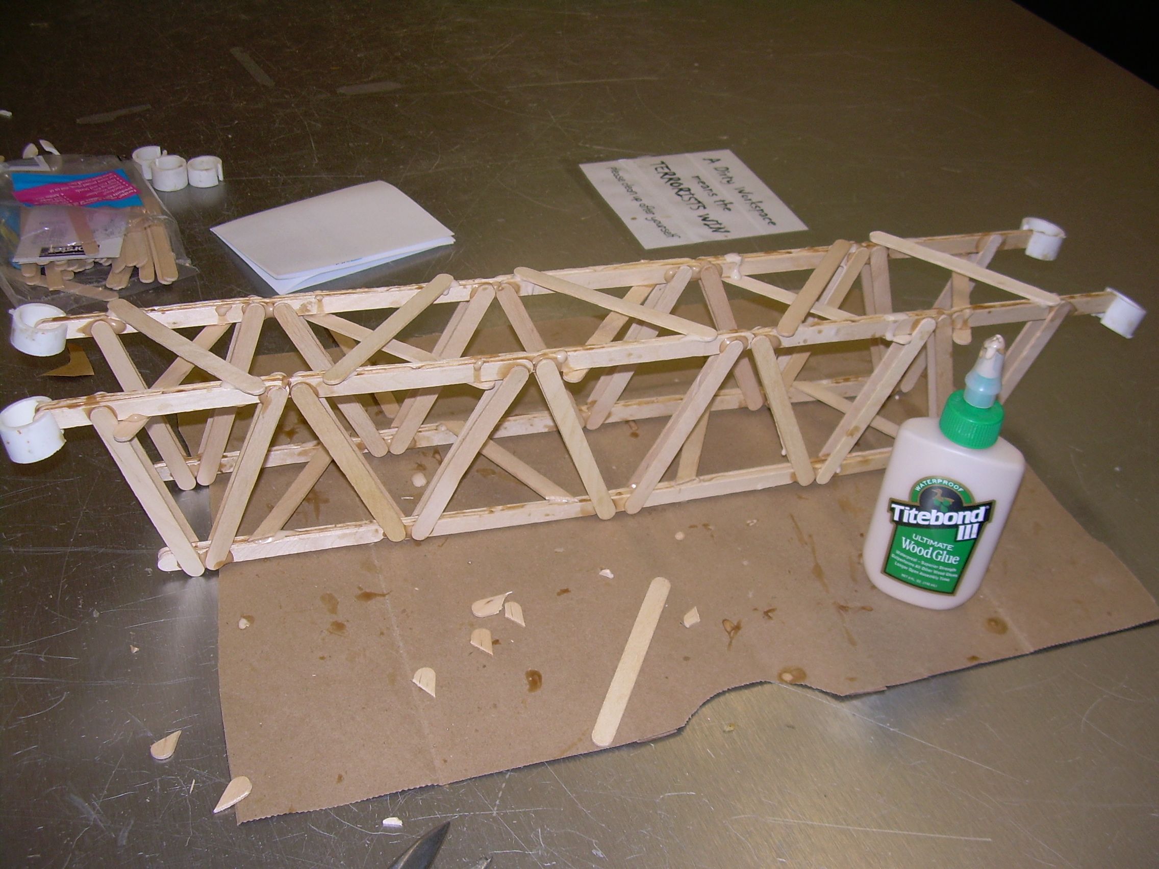 Popsicle Stick Bridge 9 Steps (with Pictures) Instructables
