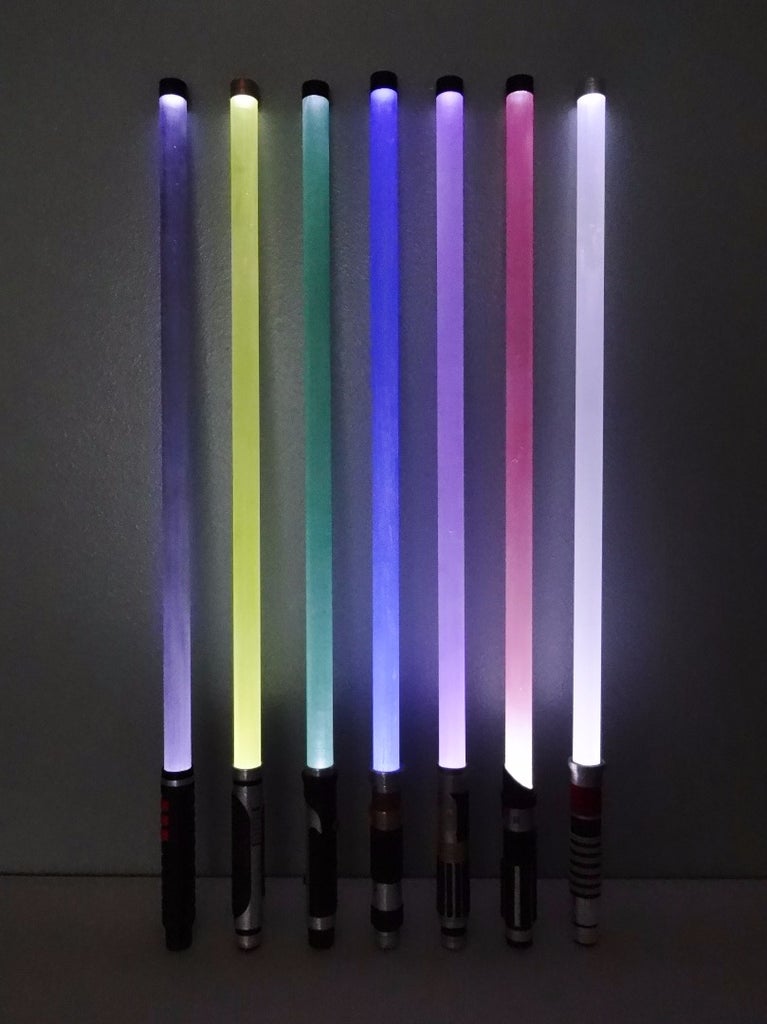 Easy 5 Lightsabers 18 Steps With Pictures Instructables Easy 5 Lightsabers 18 Steps With, Replacing Fluorescent Light Fixture With Can Lightsaber