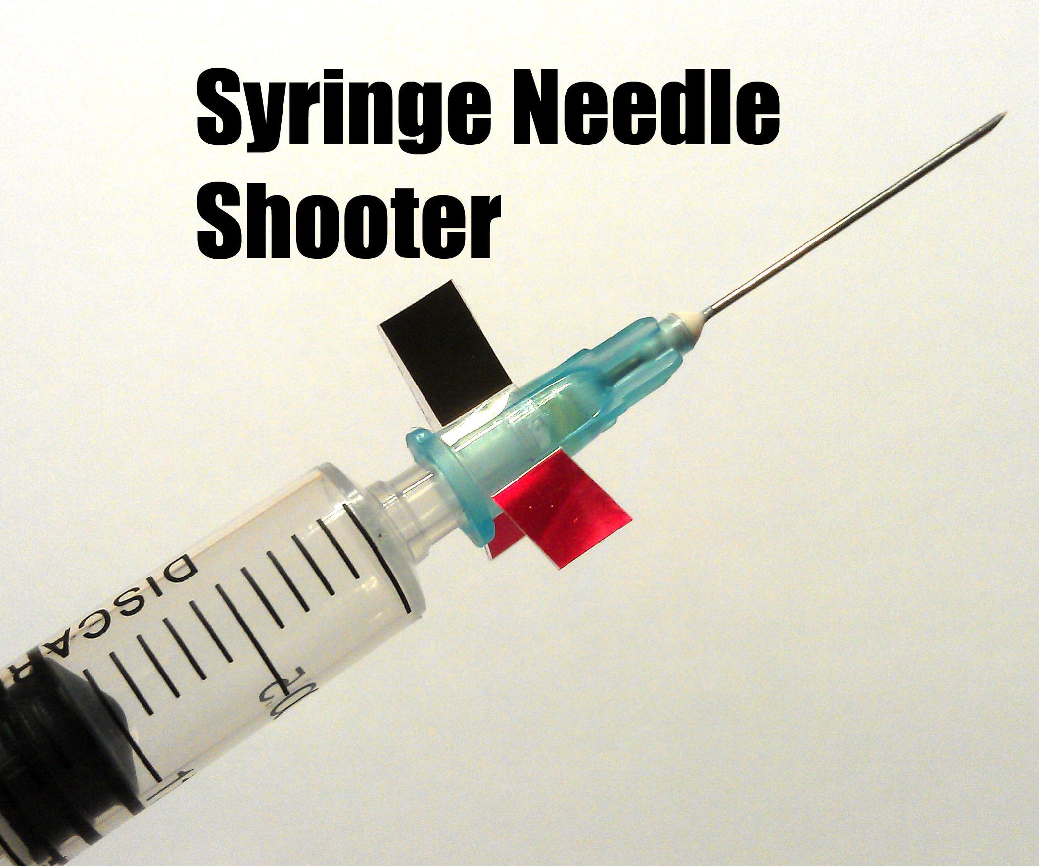 Syringe Needle Shooter, Syringe Darts, Desktop Weaponry 10 Steps