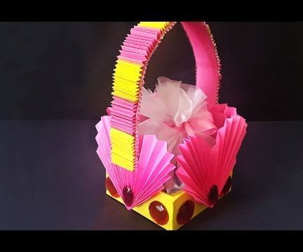 beautiful accordion style heart shaped basket for gifts!? DIY Project DIY Project Image
