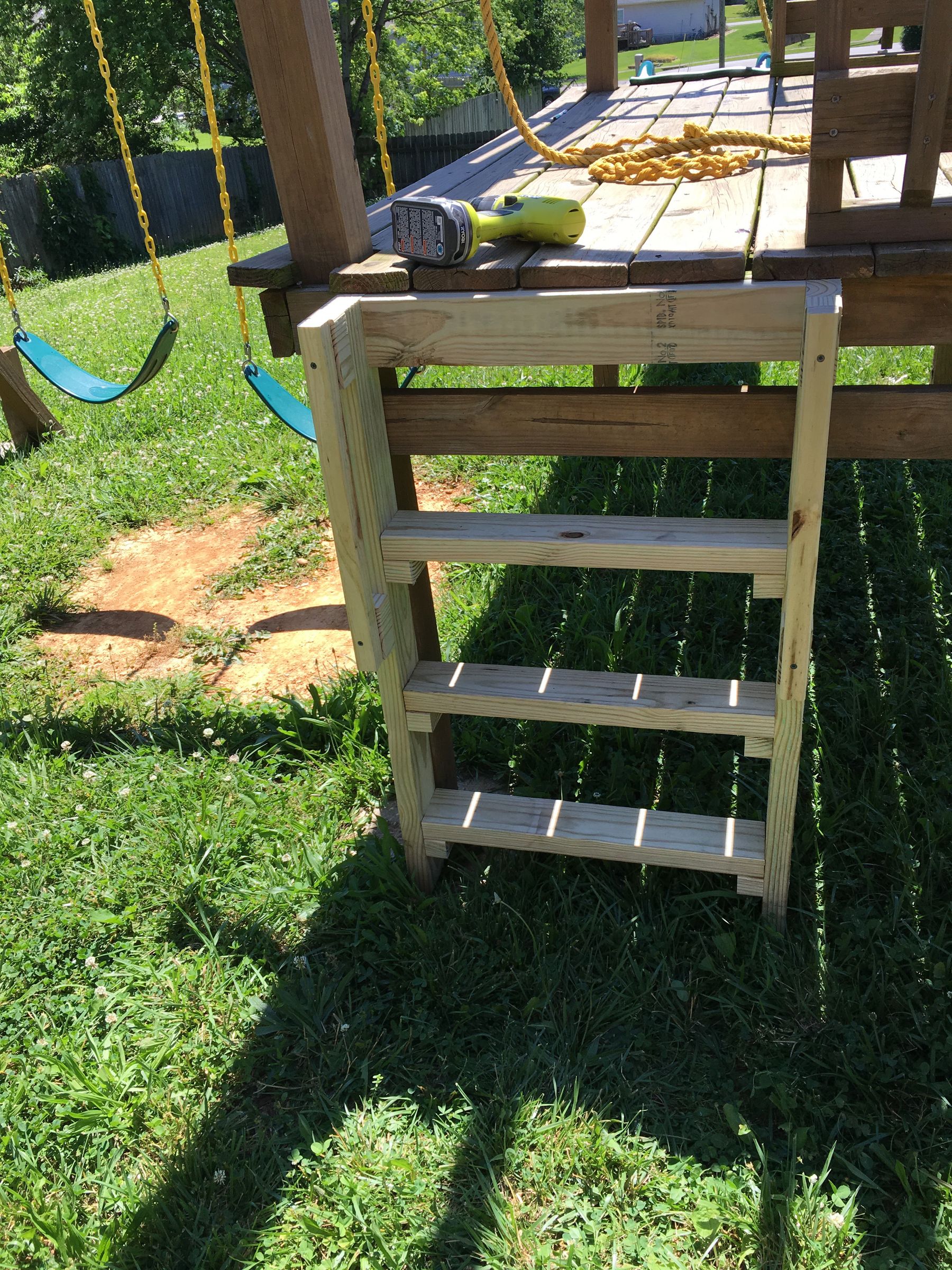 Simple Kids Ladder for Swing Set, Bunk Bed, Etc. 6 Steps Instructables