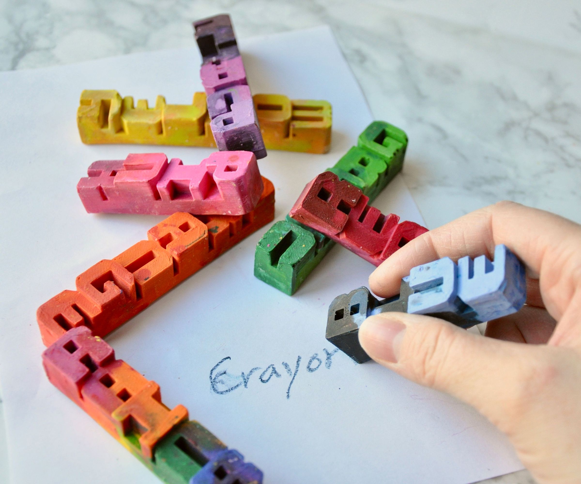 word crayons DIY Project DIY Project Image