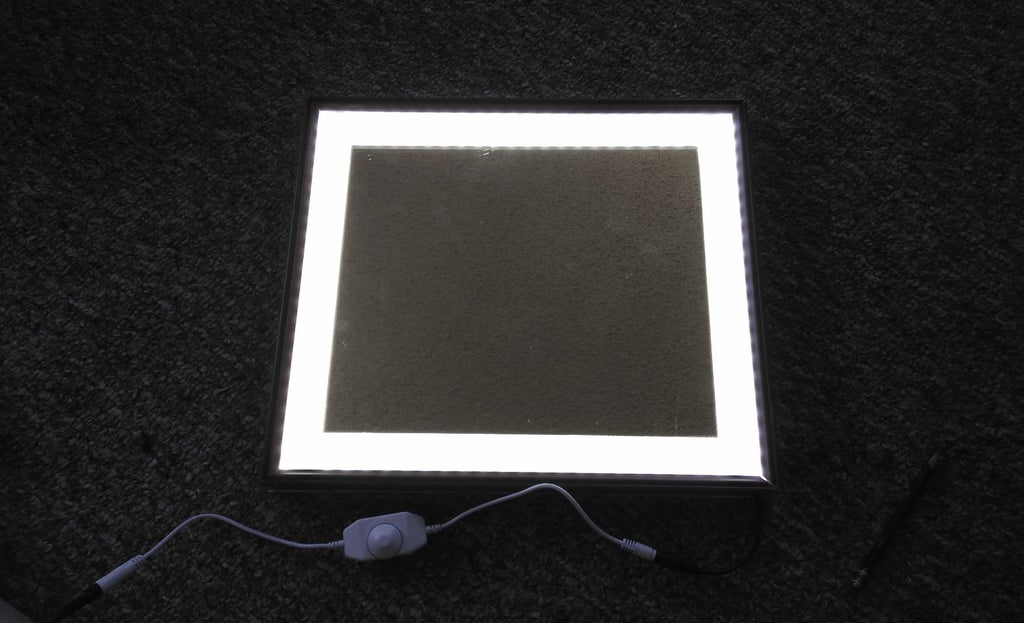 Led Vanity Mirror 8 Steps With Pictures Instructables Led Vanity Mirror 8 Steps With, Lighted Vanity Mirror Autodesk