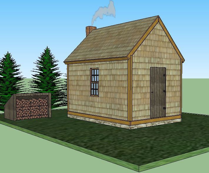 Thoreau Off-Grid Cabin Design Under $1000