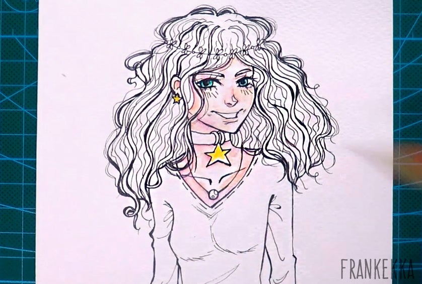 How To Draw Curly Hair Girl | Anime Kawaii Style ( + Step By Step Video ) :  6 Steps (With Pictures) - Instructables