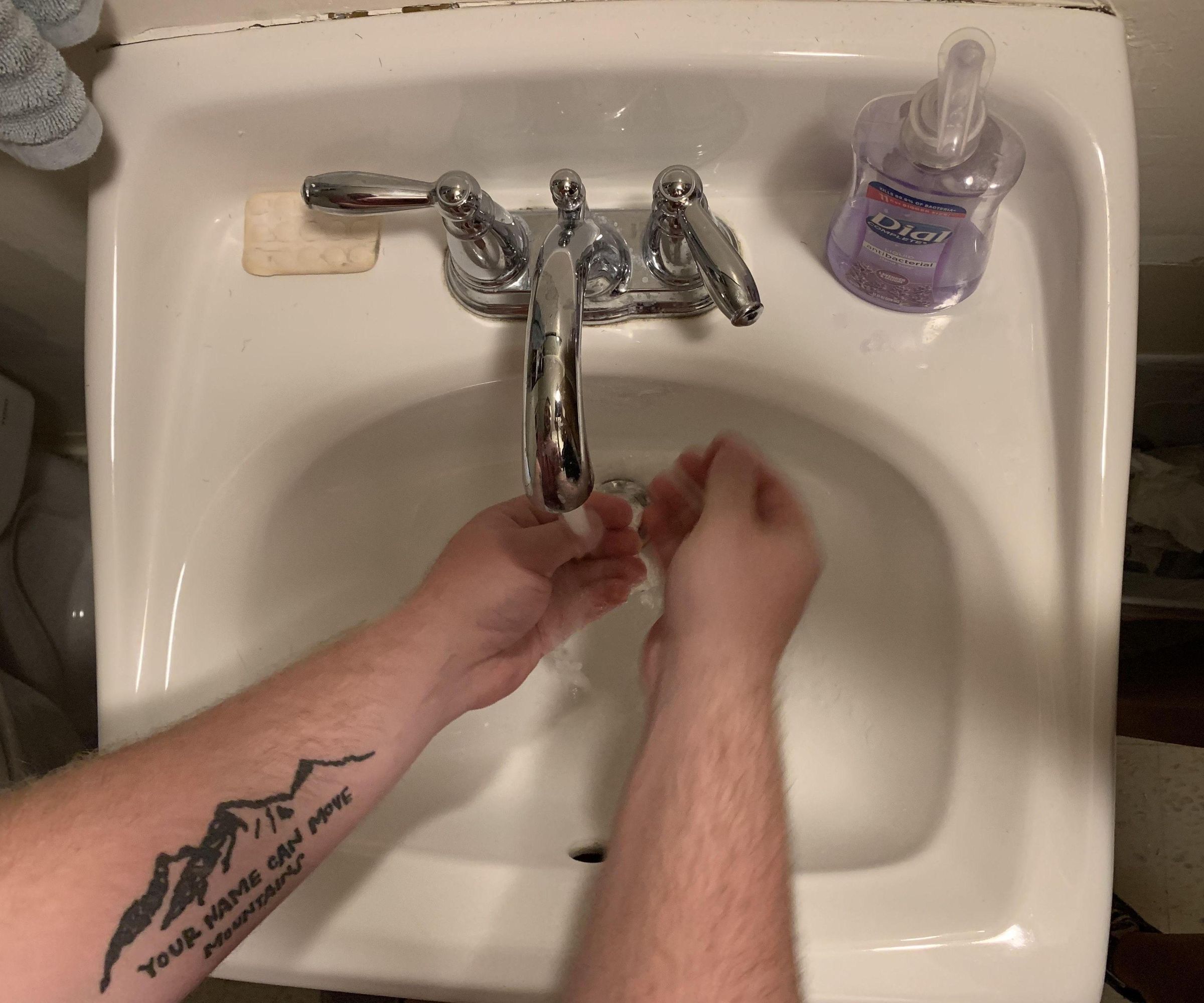 DIY guide for Proper Hand-Washing with step-by-step instructions