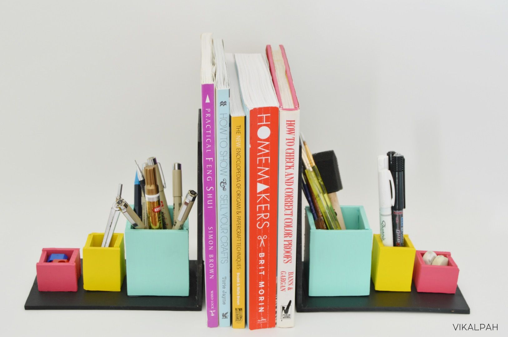 DIY Bookends With Organizers 9 Steps (with Pictures) Instructables