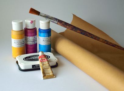 Brown Paper 'Fabric' Art : 11 Steps (with Pictures) - Instructables