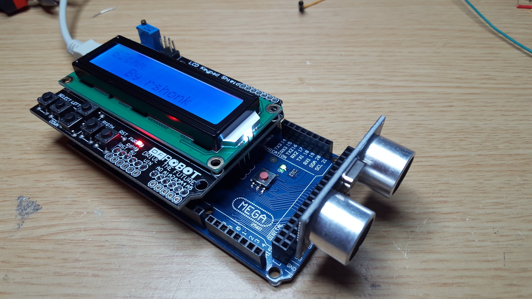 Mega 2560 Compact LCD Ultrasonic : 3 Steps - Instructables