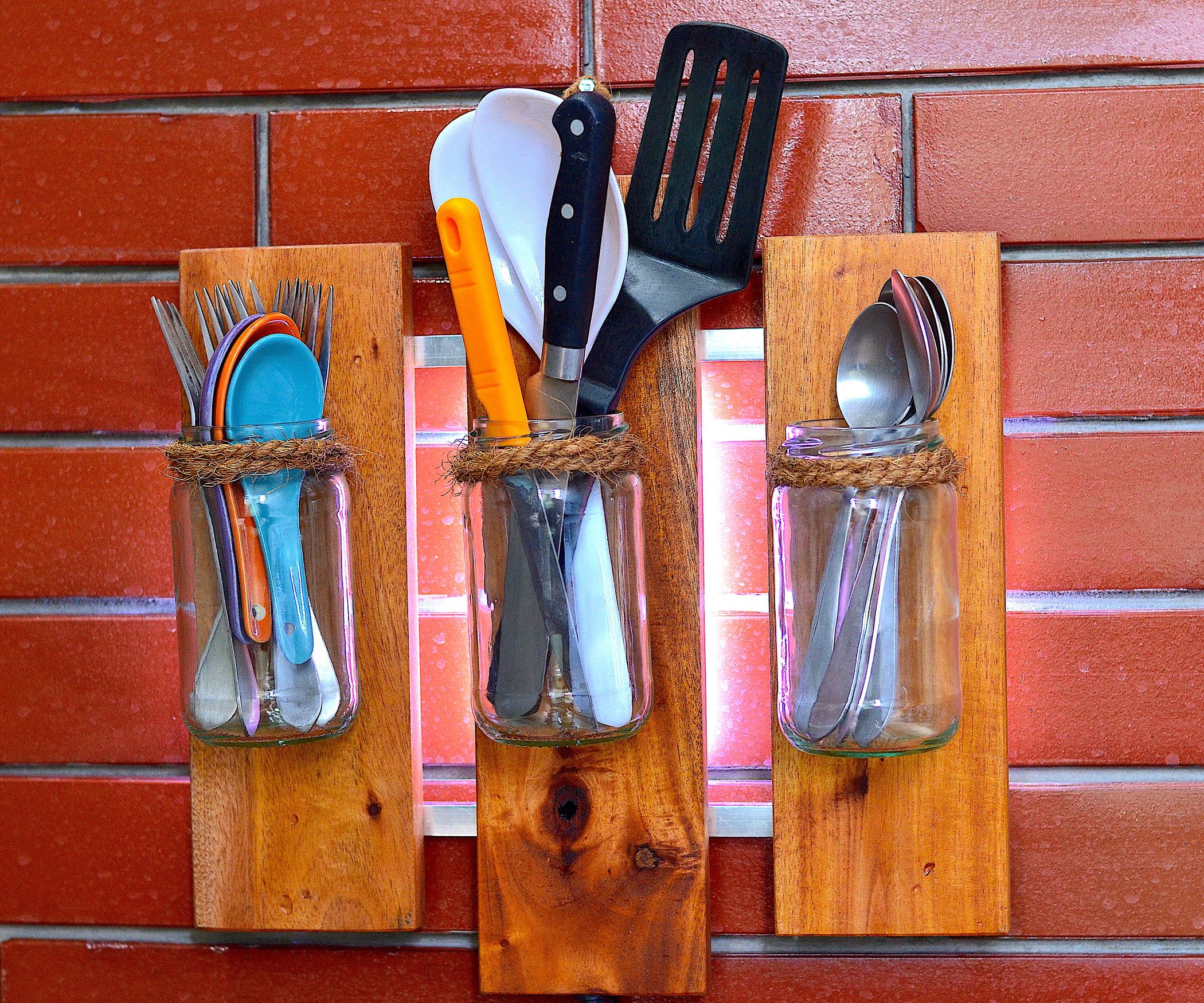 DIY Rustic Cutlery Holder 9 Steps (with Pictures) Instructables