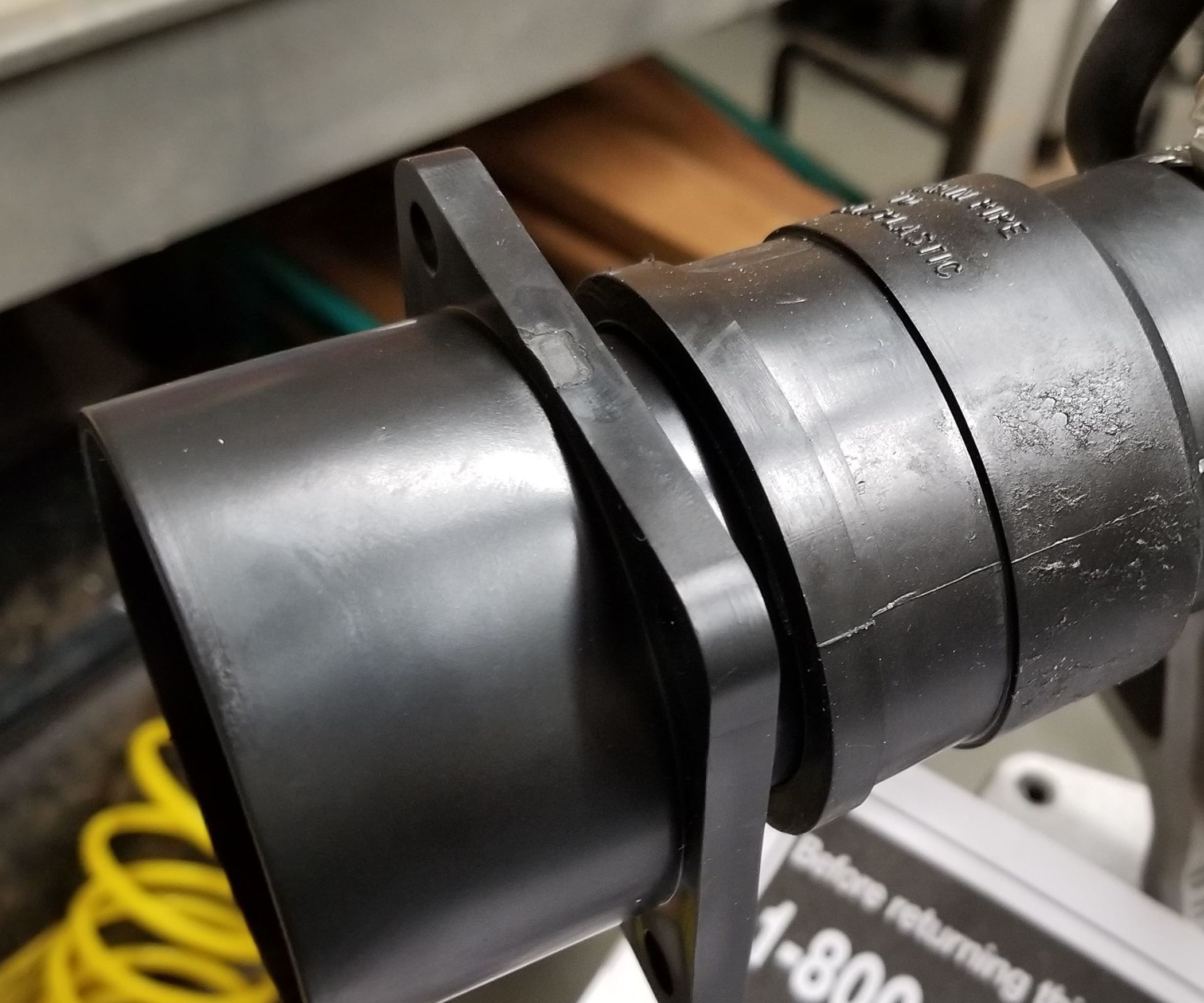 My Home Made Shop Vac Adapter for DeWALT DWS779/ DWS780 Miter Saw 6