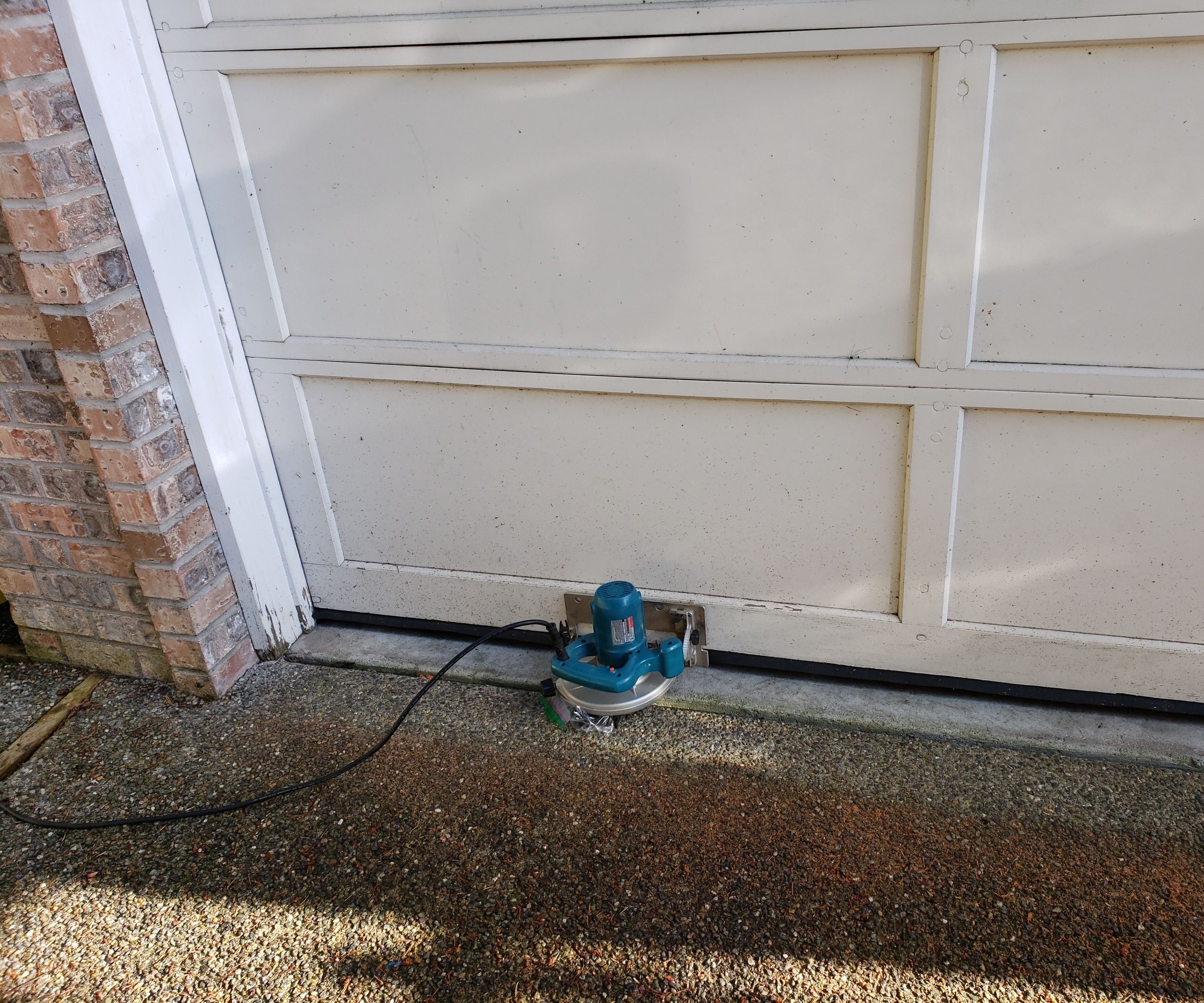 Fix Wooden Garage Door Gaps Due To Uneven Floor Instructables Fix Wooden Garage Door Gaps Due To, Fixing Uneven Garage Door