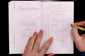 DIY Industrial Black Pipe Bookshelf!