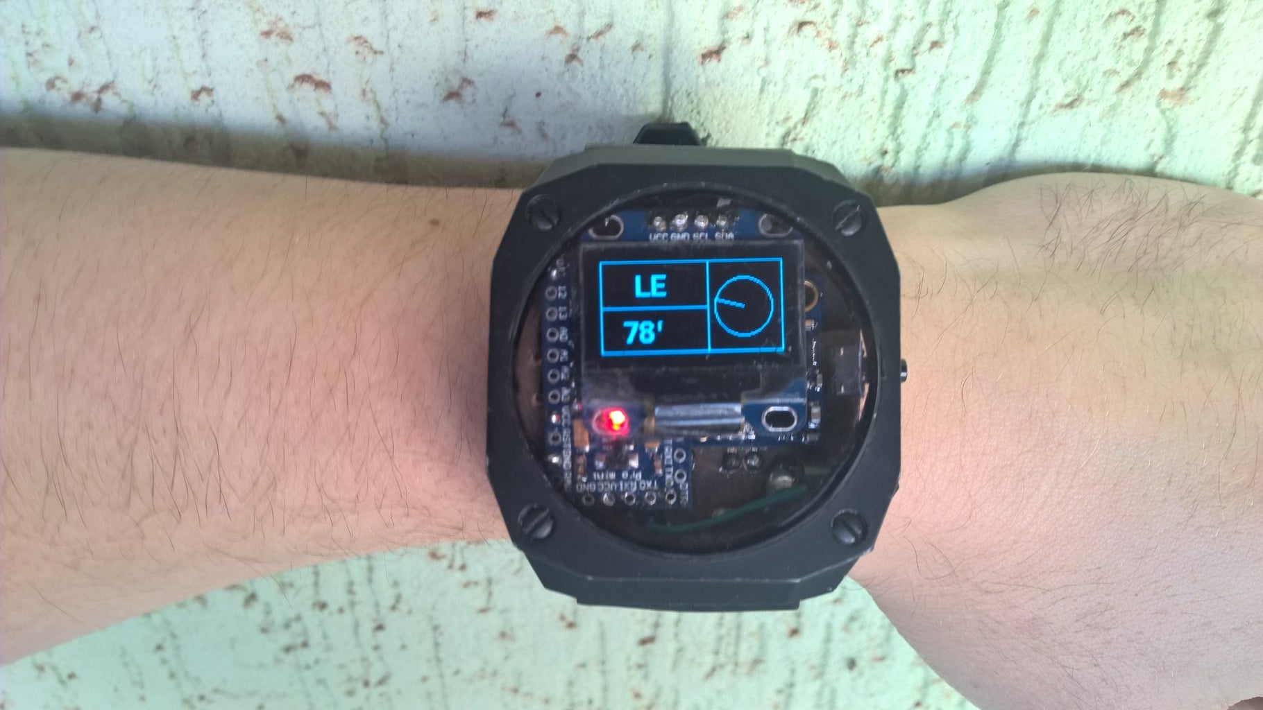 Arduino Pedometer Watch, With Temperature, Altitude and Compass! : 6 ...