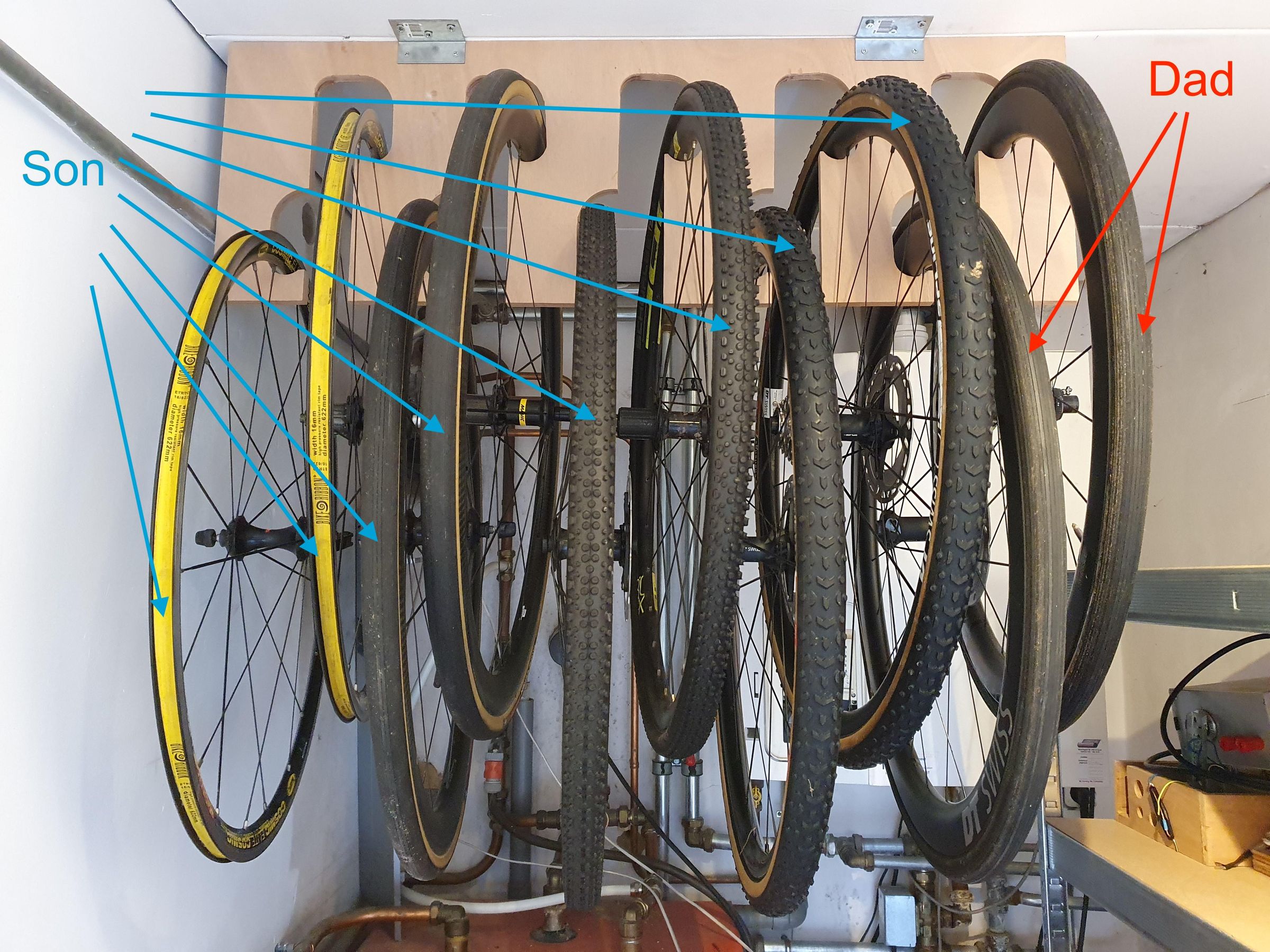 Compact Plywood Bicycle Wheel Rack : 4 Steps (with Pictures ...