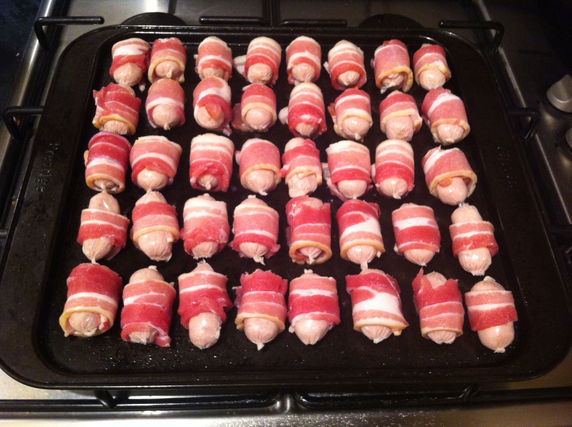 Bacon Wrapped Sausages (Pigs in Blankets) 3 Steps Instructables