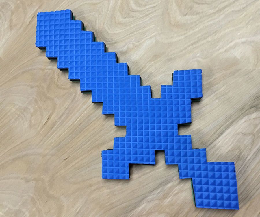 How to Make a Minecraft Sword From EVA Foam 7 Steps (with Pictures
