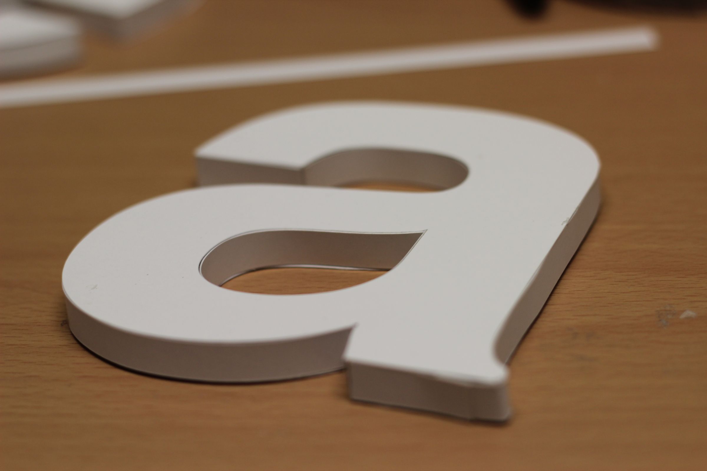3d Typography Paper Channel Letters 4 Steps With Pictures Instructables