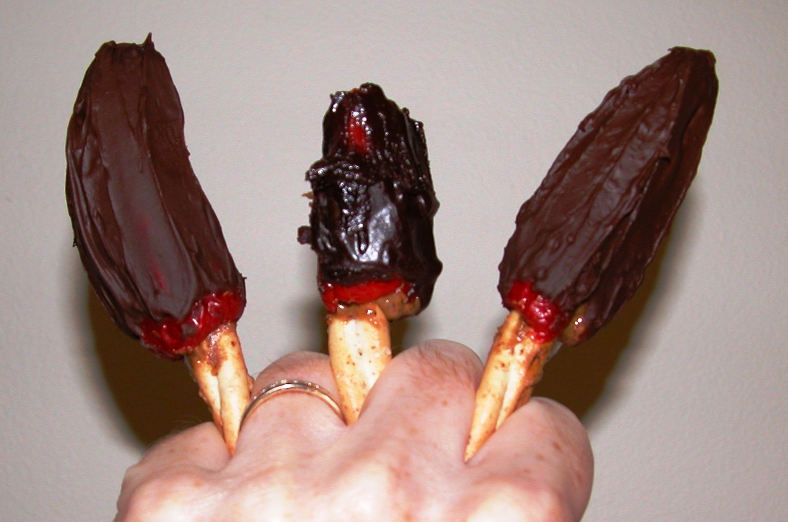 DIY guide for Chocolate-Covered, Peanut Butter-Filled Jalapenos on Pretzel Sticks with step-by-step instructions