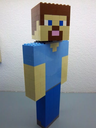 Lego Minecraft Steve Skin With Pictures Instructables Lego Minecraft Steve Skin With Pictures Instructables