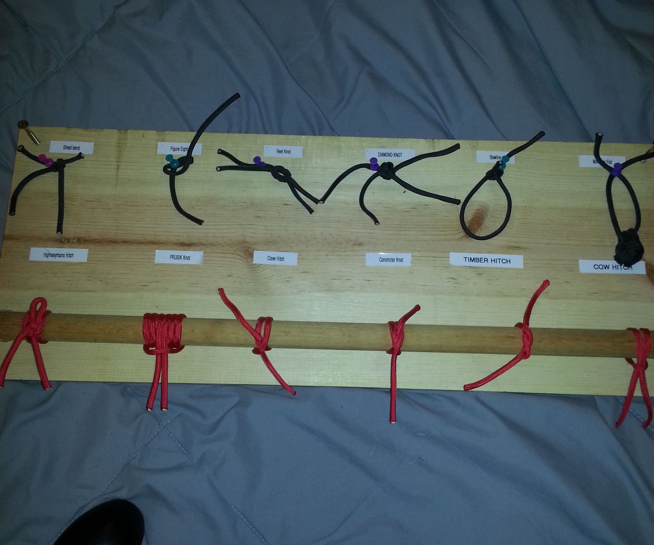 Knot Display Board 4 Steps Instructables