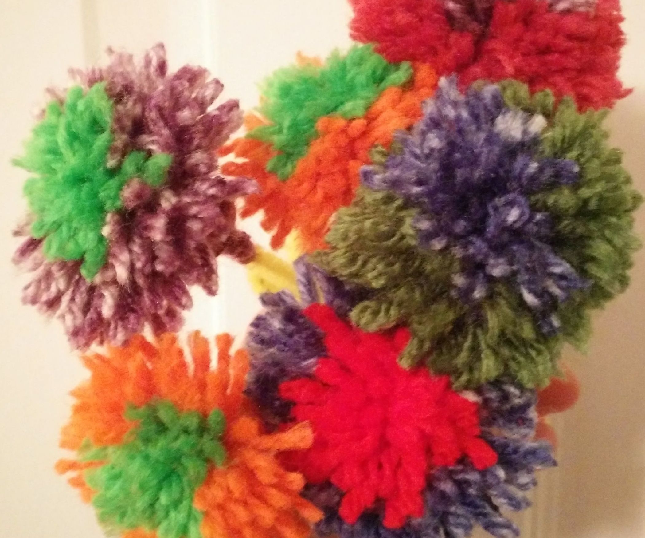 Pompom Flowers 10 Steps (with Pictures) Instructables