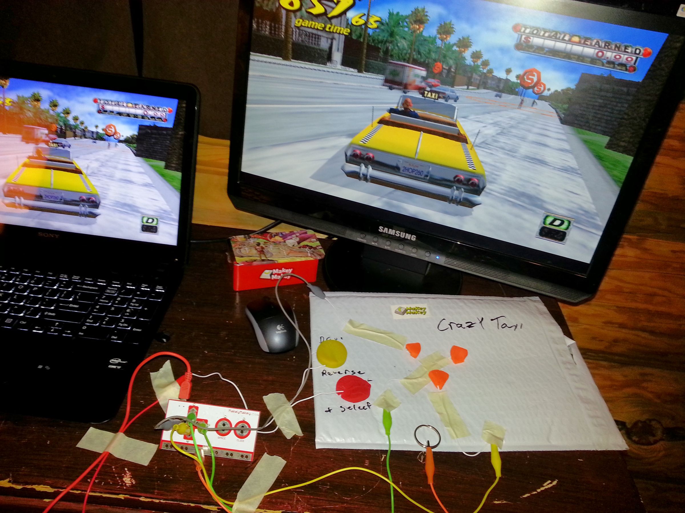 Custom Crazy Taxi Video Game Controller With Makey Makey : 3 Steps (with  Pictures) - Instructables