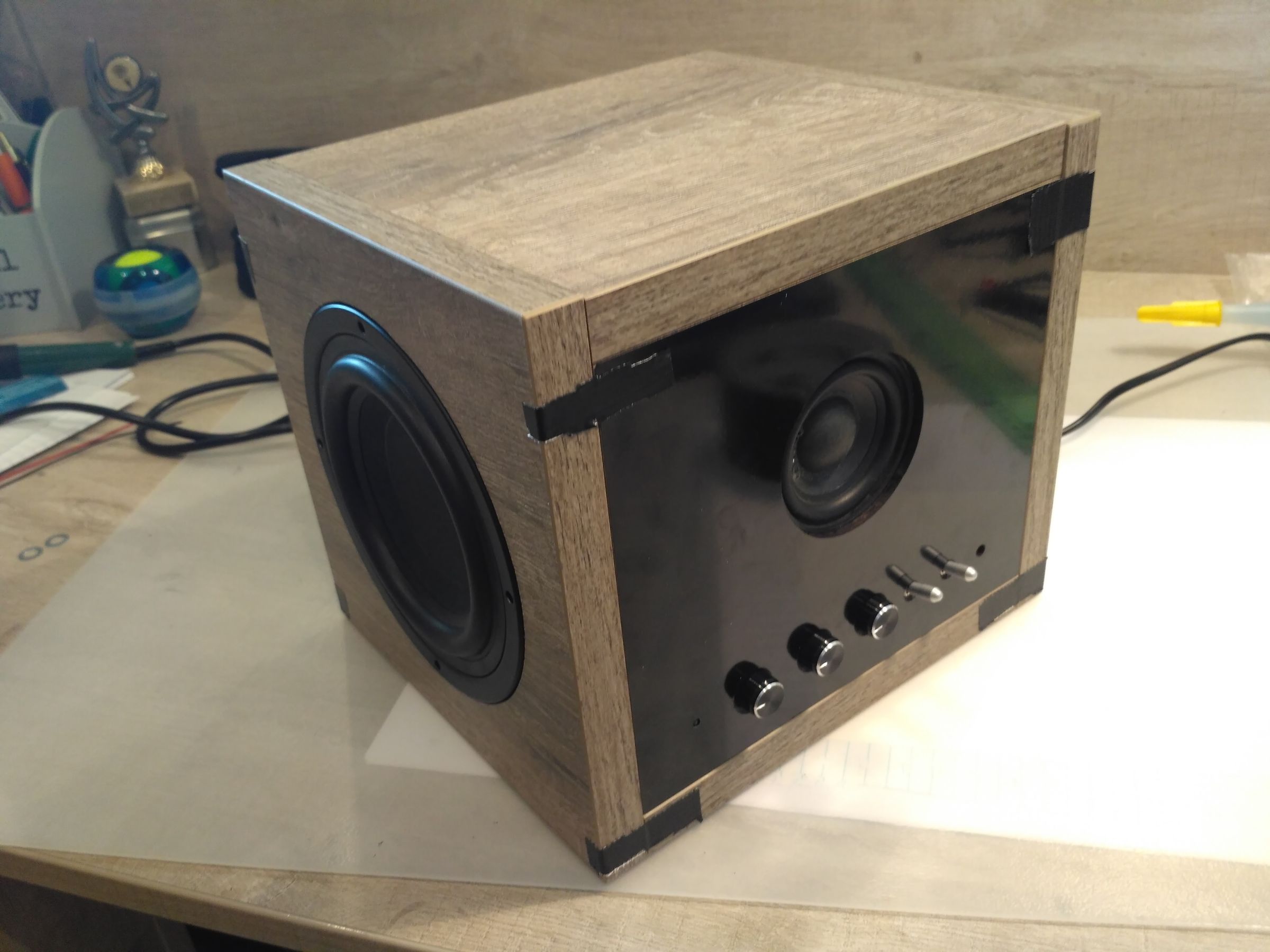 homemade bluetooth speaker with subwoofer