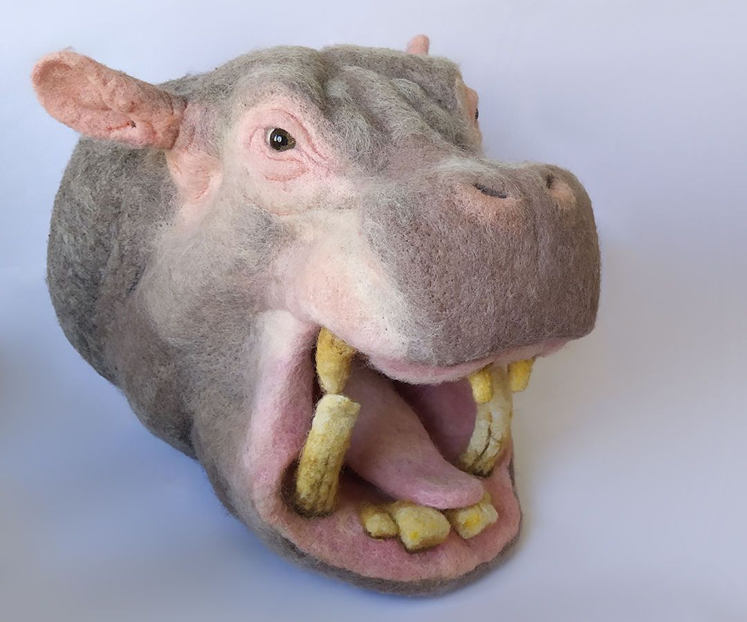 Felting a Hippopotamus