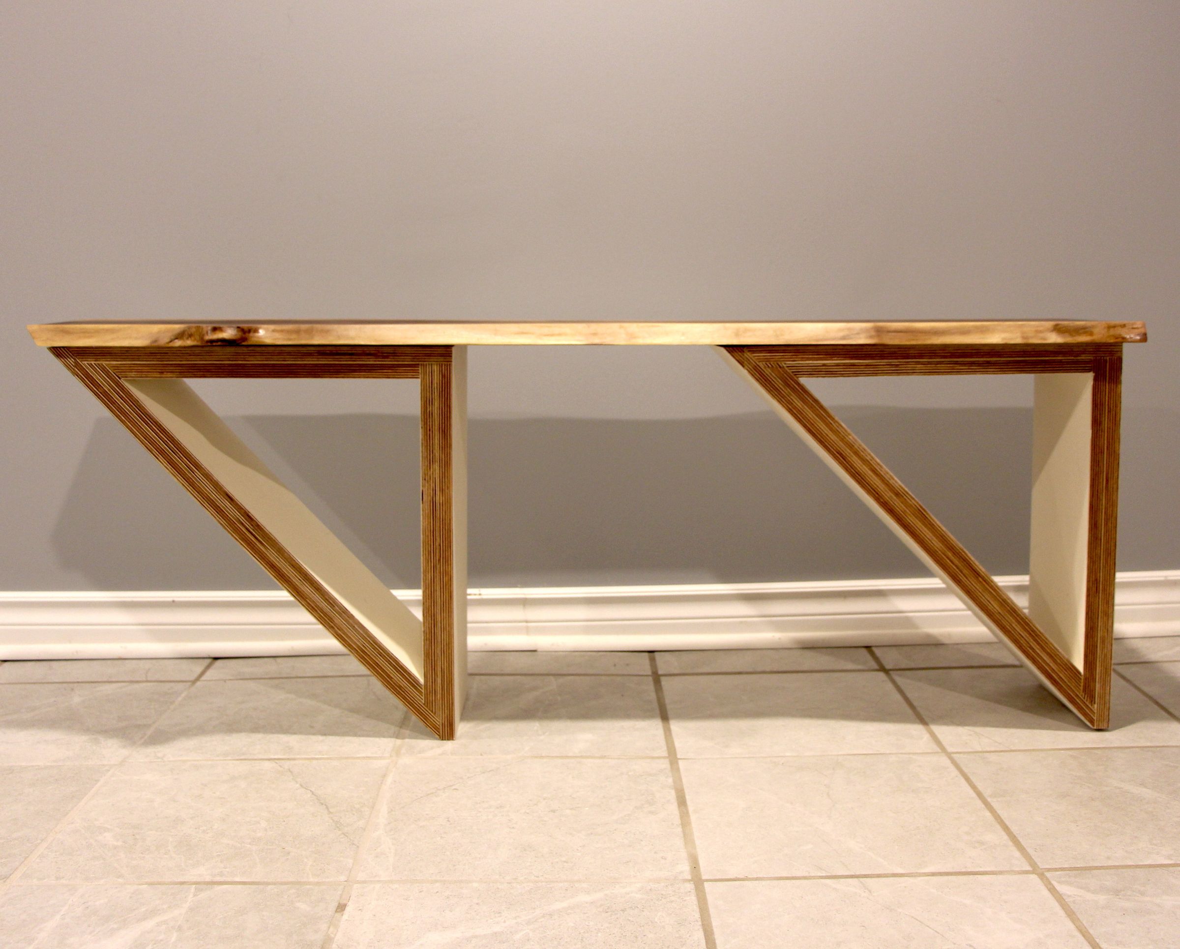 Live Edge And Plywood Coffee Table 6 Steps With Pictures Instructables