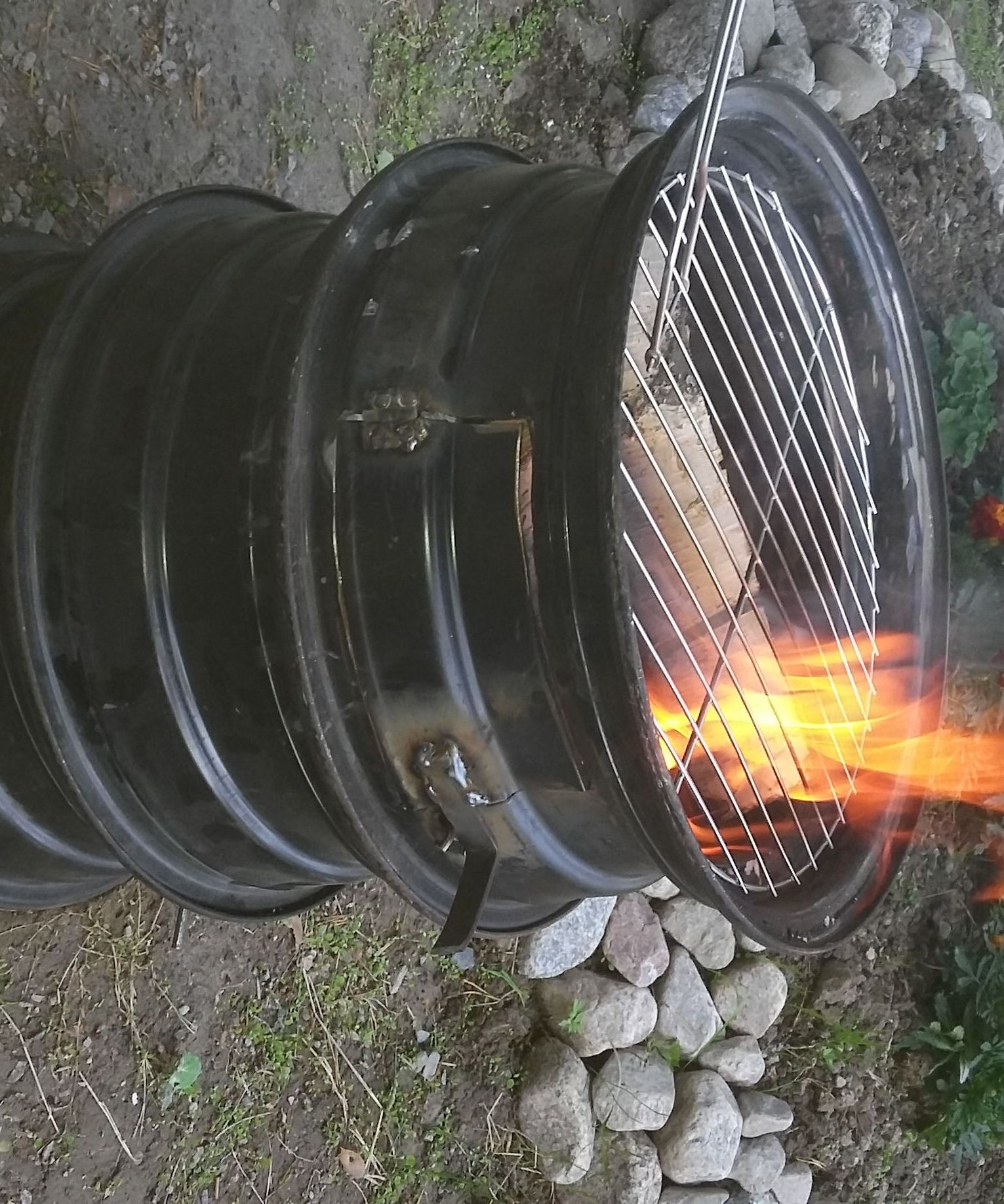 DIY guide for Car rim grill with step-by-step instructions