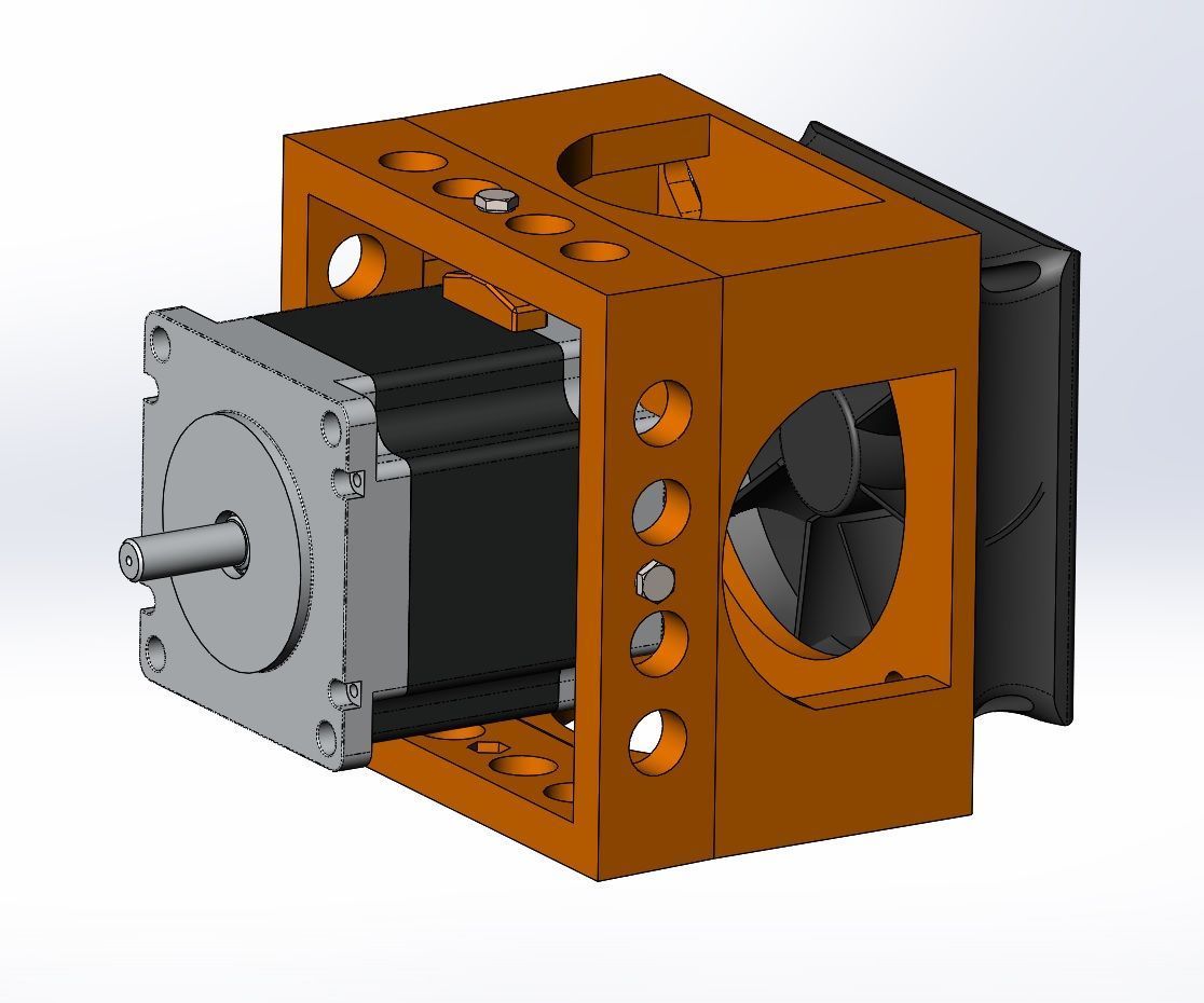 Nema 23 Cooling Fan Mount 5 Steps Instructables