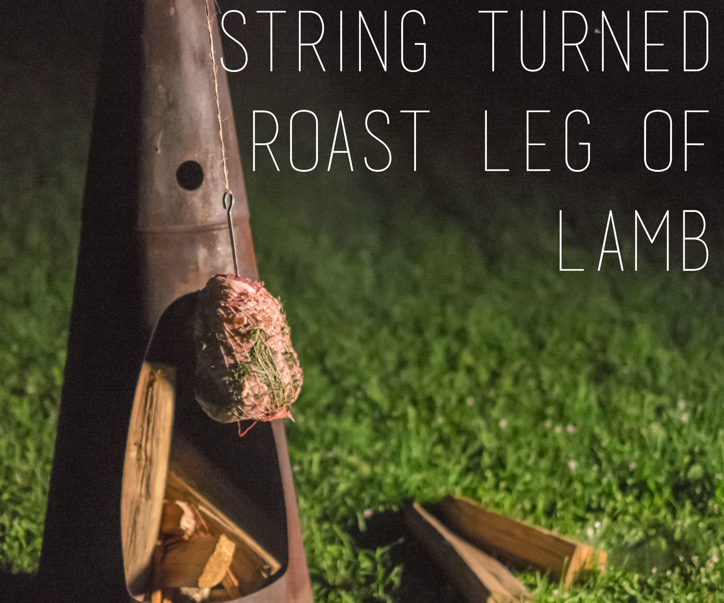 STRING TURNED ROAST LEG OF LAMB