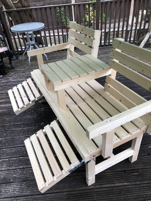 Çift Kişilik Bahçe Sehpası Cırcır Ayaklı/Ayak Dayamalı Diy.... Updated 21.08.2021