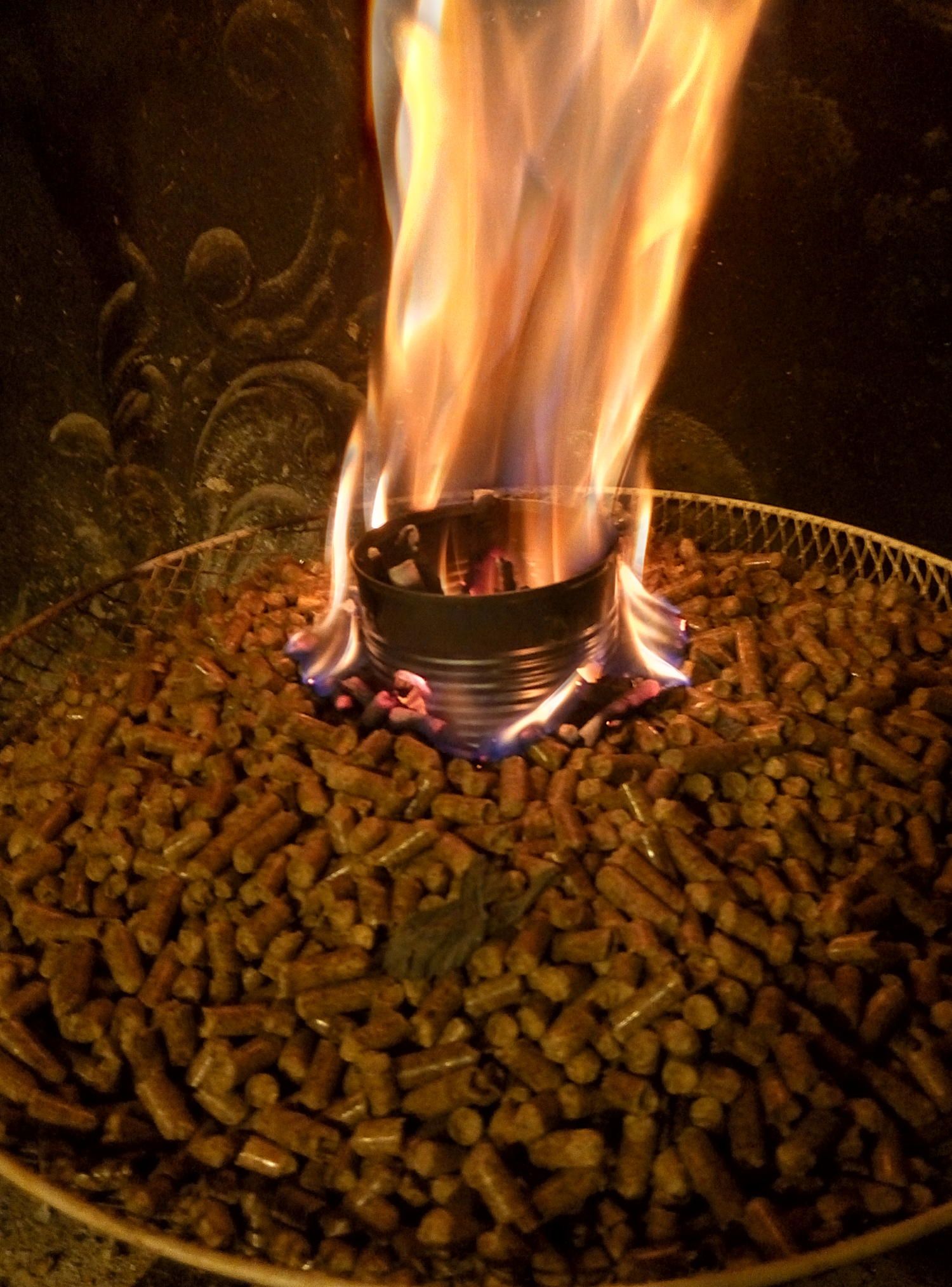 Quick, Cheap and Easy Wood Pellets Fireplace 3 Steps Instructables