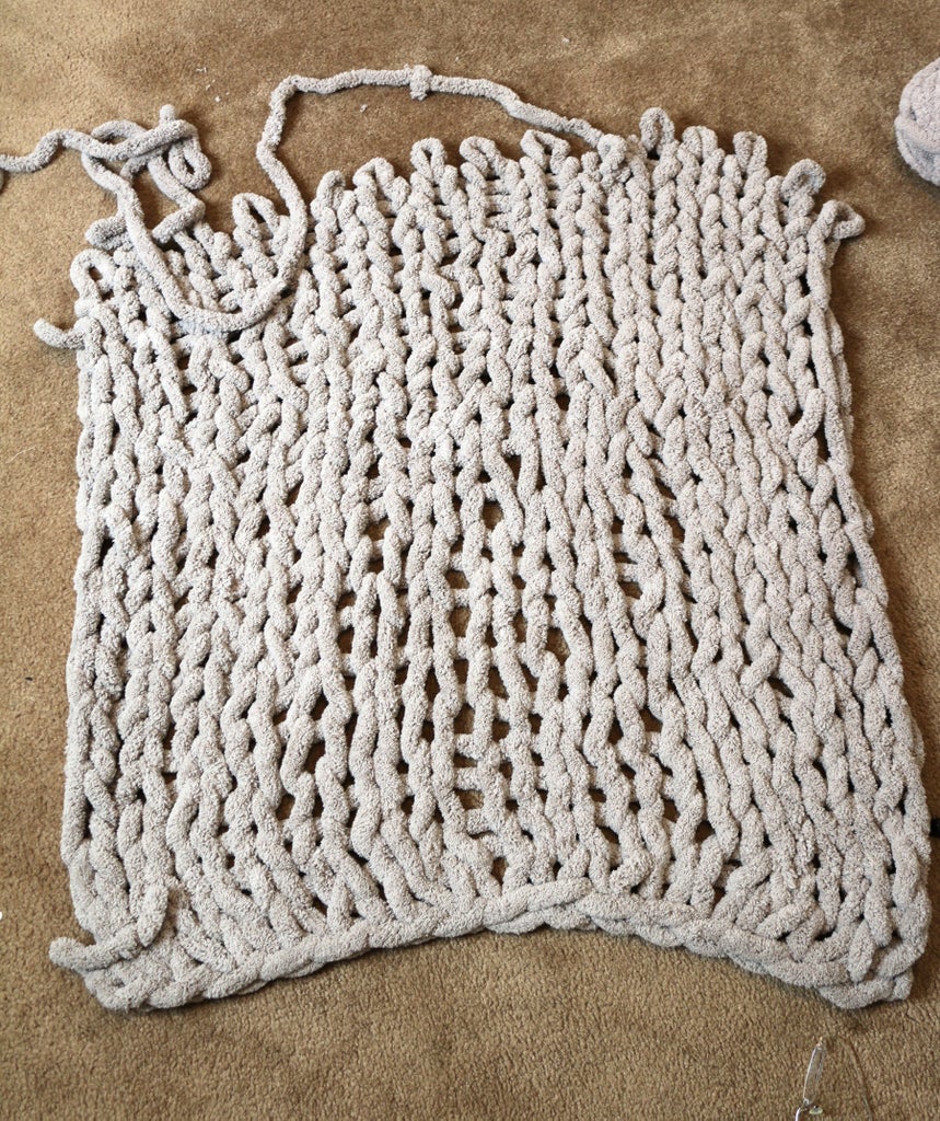 Easy Chunky Hand Knitted Blanket In One Hour 9 Steps With Pictures Instructables Easy Chunky Hand Knitted Blanket In One Hour 9 Steps With Pictures Instructables