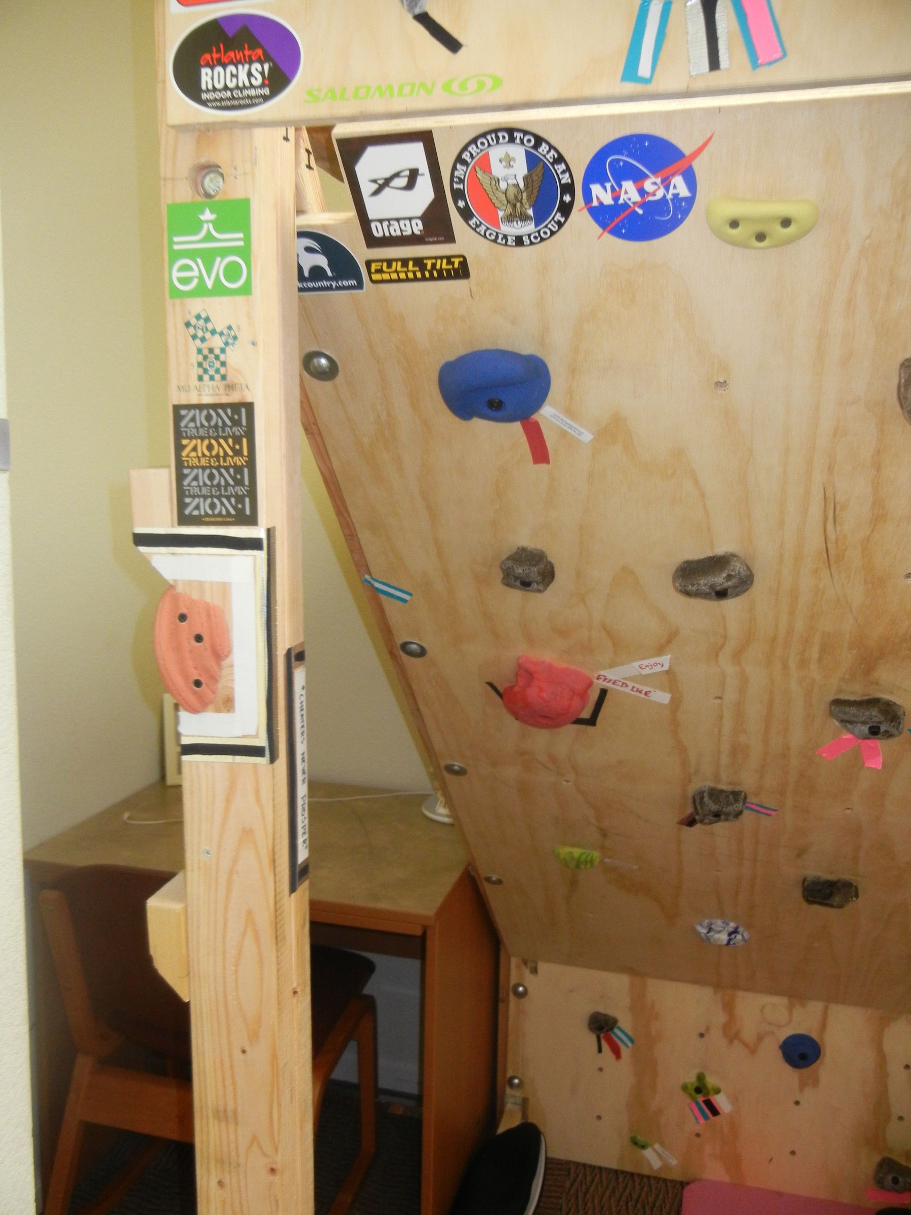 Freestanding Climbing Wall & Loft Bed 11 Steps Instructables