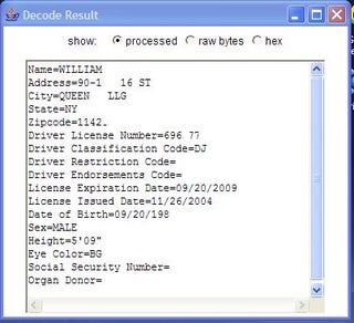 Drivers license barcode generator Drivers license barcode generator
