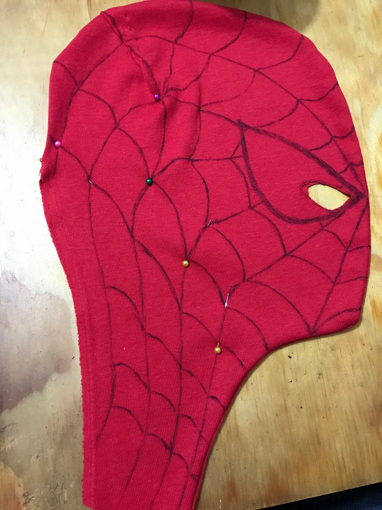 pic Diy Spiderman Face Mask spiderman facemask 7 steps with