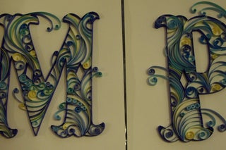quilled monograms cheap easy no special equipment 6 steps with pictures instructables