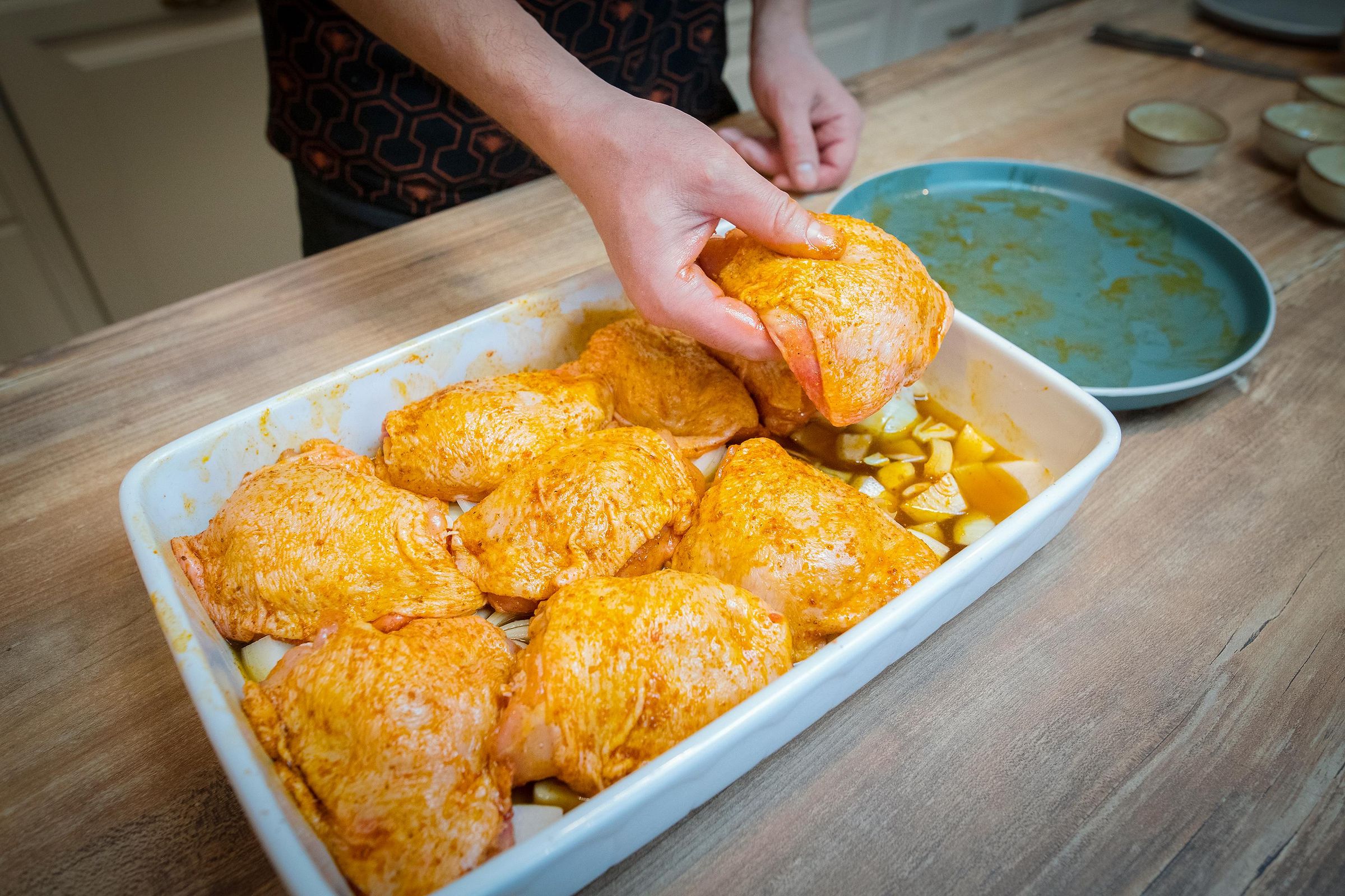 Oven Baked Chicken Thighs With Onion Gravy : 10 Steps (with Pictures