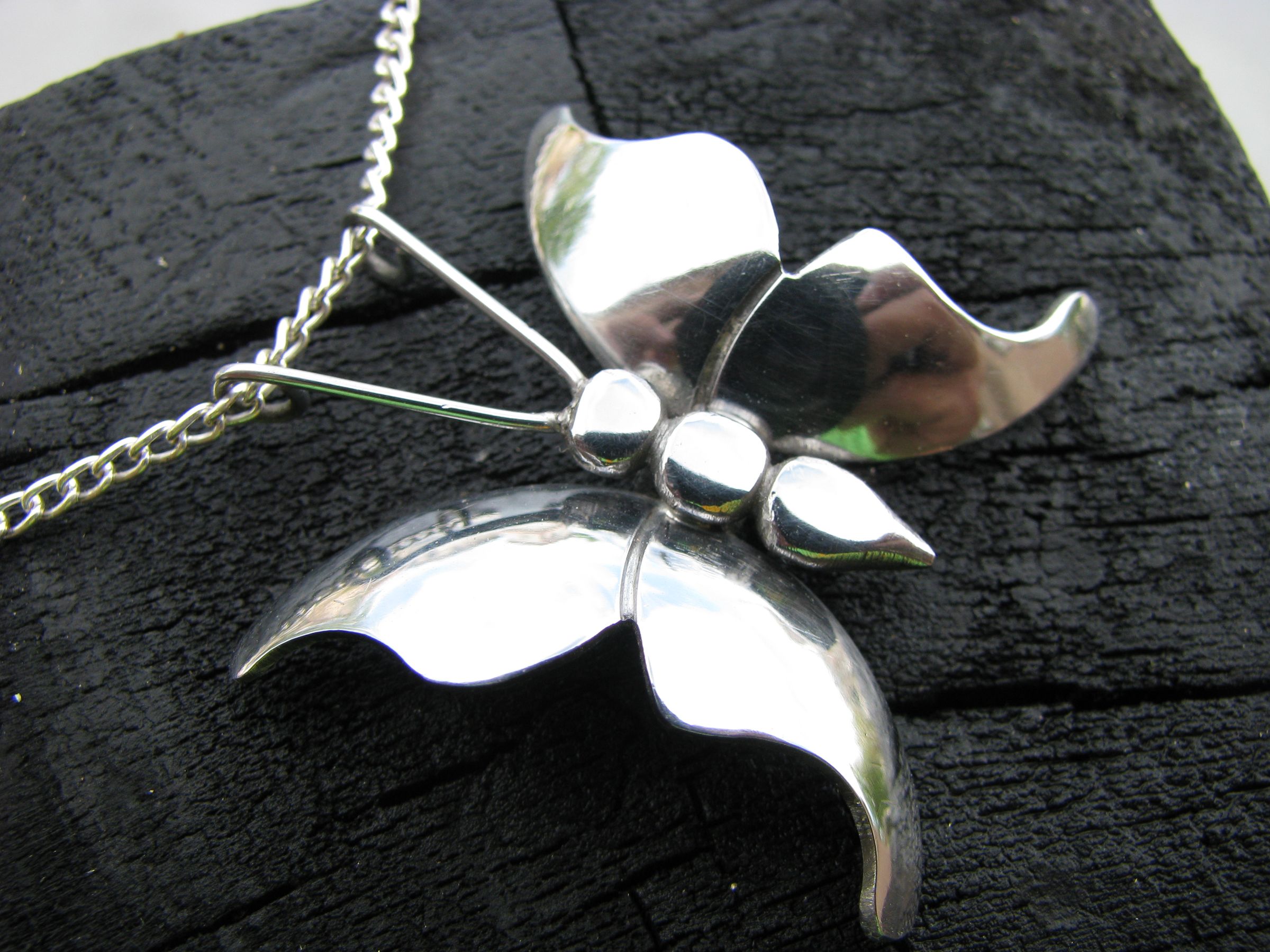 Steel Butterfly Pendant