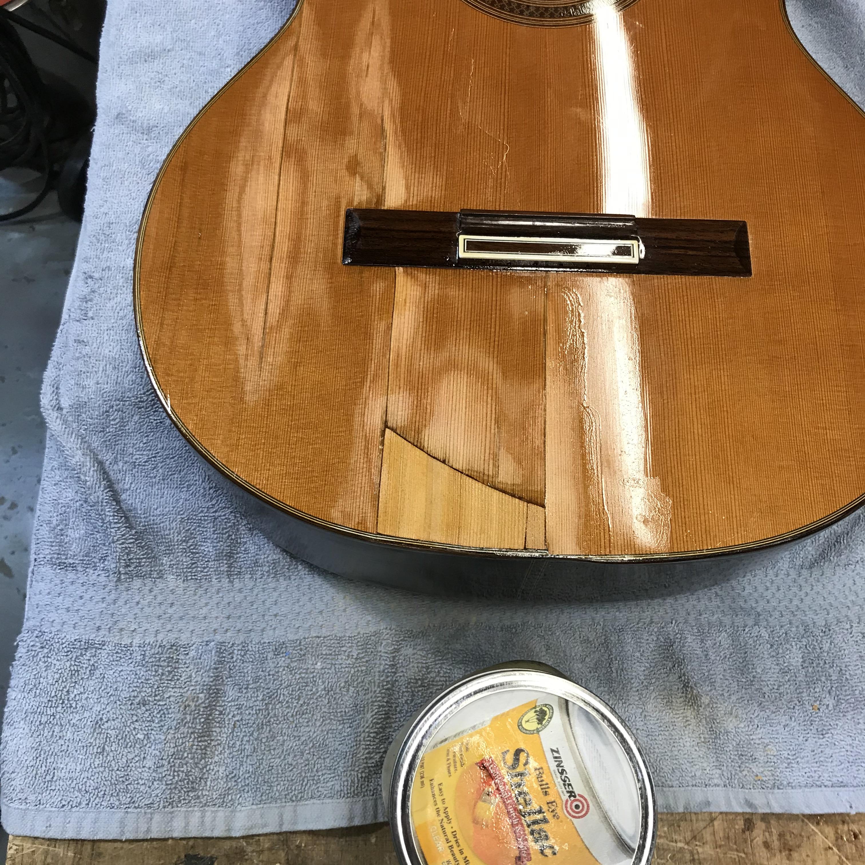 Broken Guitar Fix and Paint Job 15