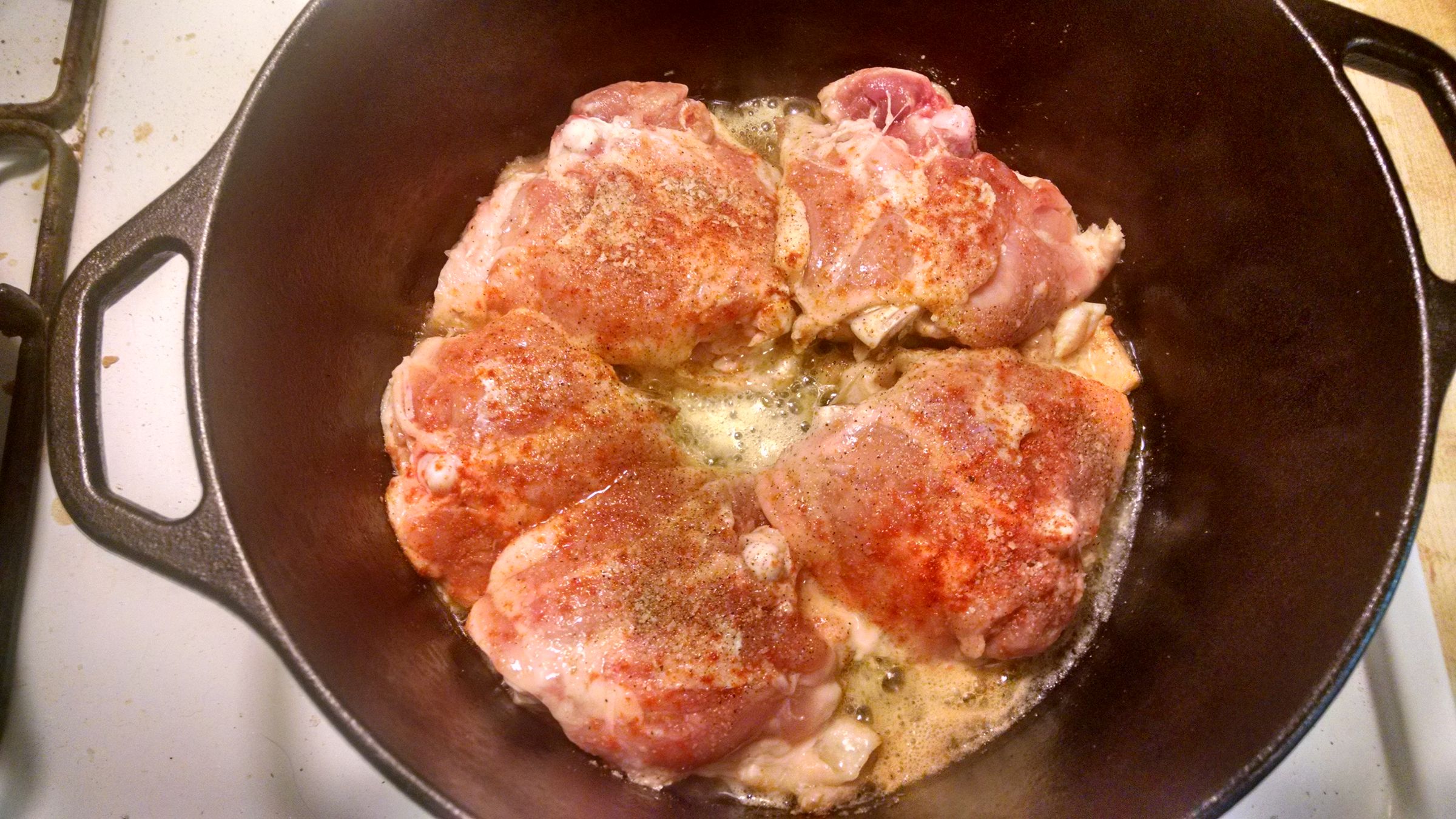 Dutch Oven Chicken Thighs & Rice 3 Steps (with Pictures) Instructables