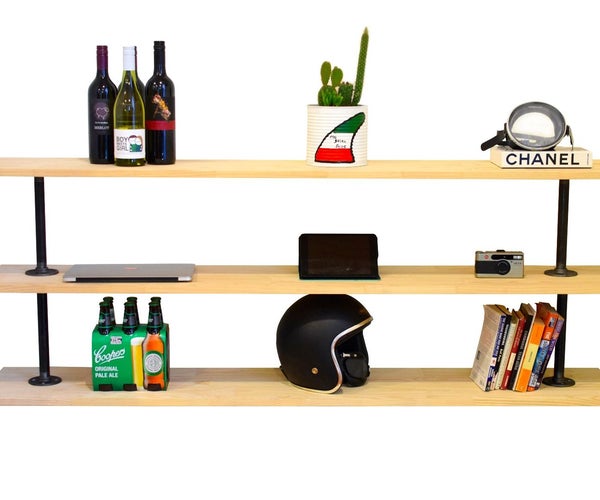 Industrial Pipe Shelf