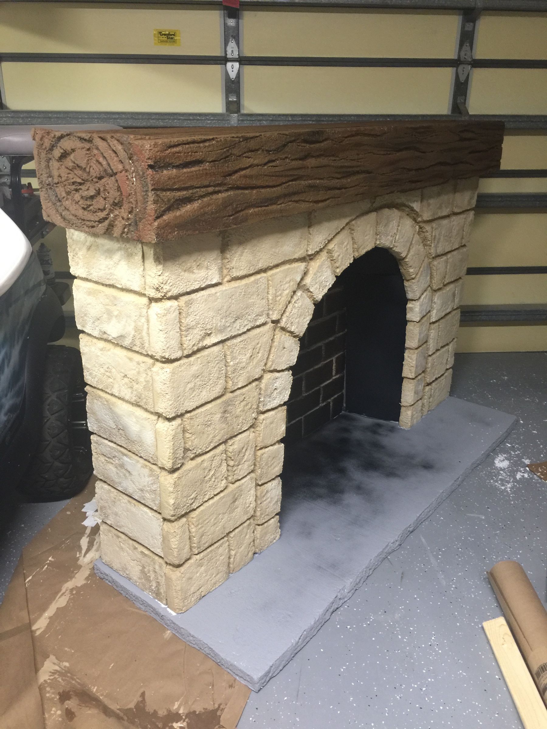 Stone Fireplace For Theatre Prop 5 Steps Instructables