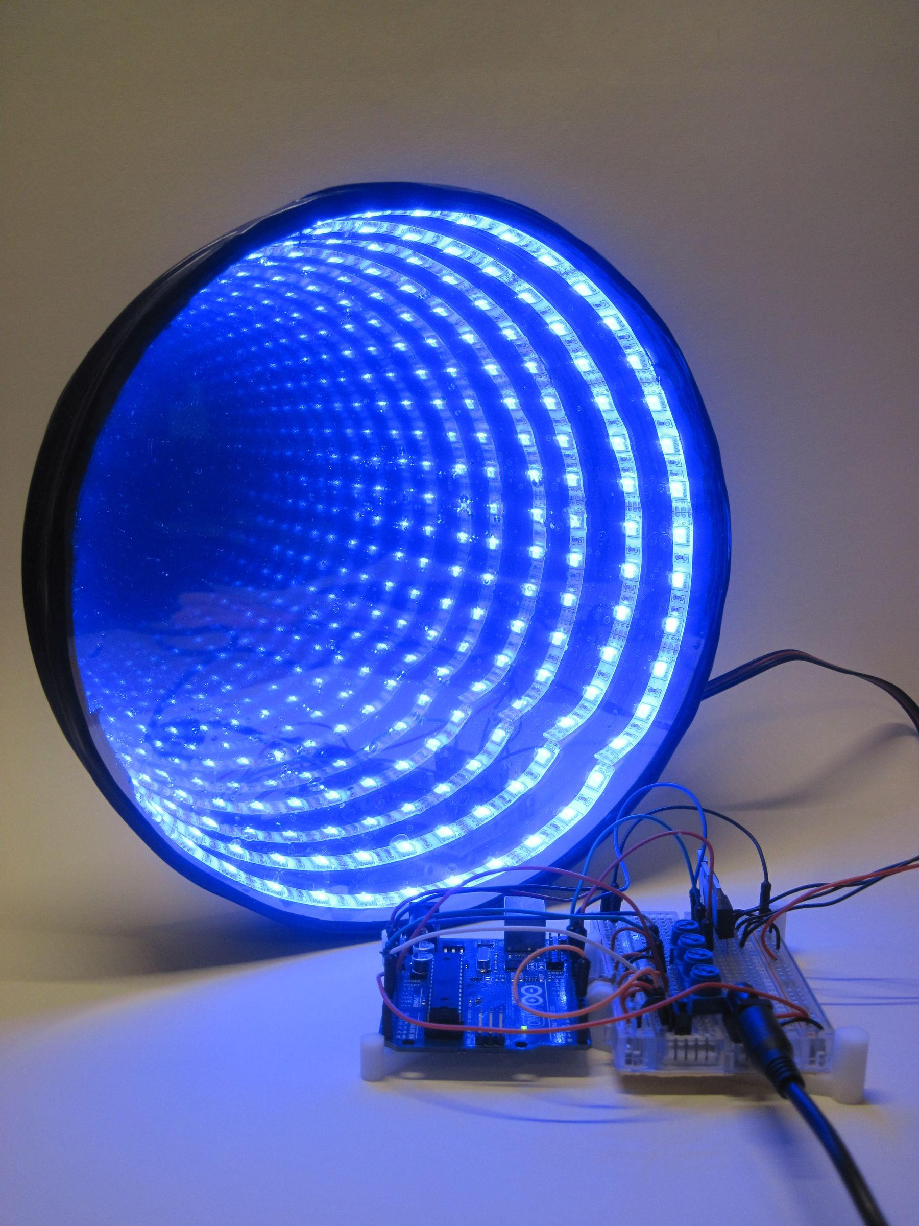 Arduino-controlled RGB LED Infinity Mirror : 13 Steps (with Pictures ...