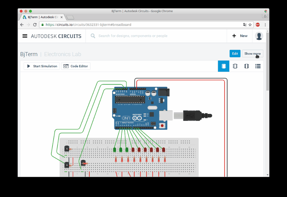 How To Use Circuits Io For Arduino Projects And Embed Projects On Other Sites 5 Steps Instructables